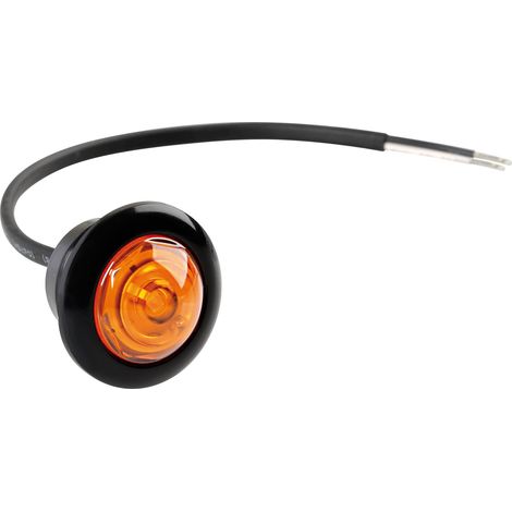Luce ingombro - 1 Led - 12/24V - Arancio (1/4)