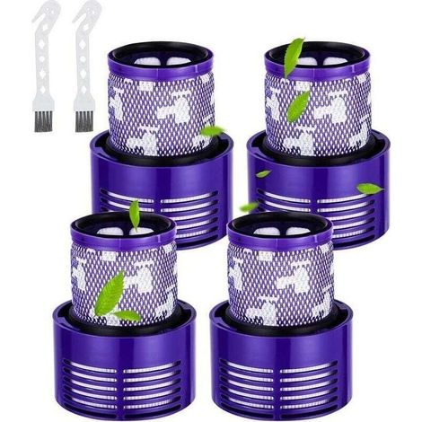 Filtres Lavables et Brosses Compatibles Aspirateur Dyson V10 Cyclone Absolute Animal Total Clean (1/4)