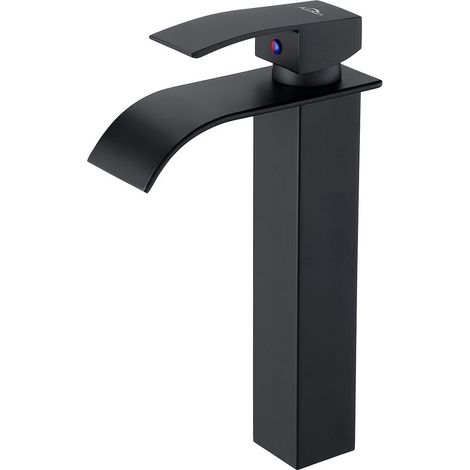 Neige-Sink Mixer Single Lever Waterfall Faucet Faucet for Sink and Basin Bathroom Faucets Cold and Water Mixer Tap Chromed Brass