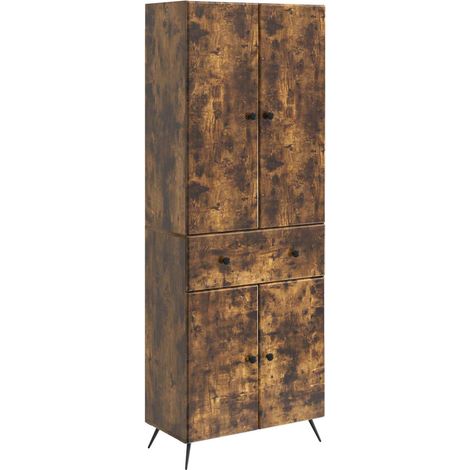 2 pcs Rovere Fumo vidaXL