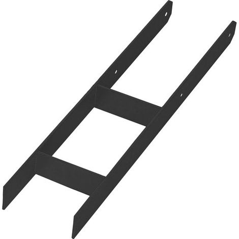 Support de poteau Podstawa série H - galvanisé noir - 140 mm - revêtement en poudre (1/5)