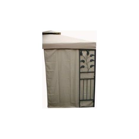 Seitenwand Livorno beige mit Fenster, 2er-Set