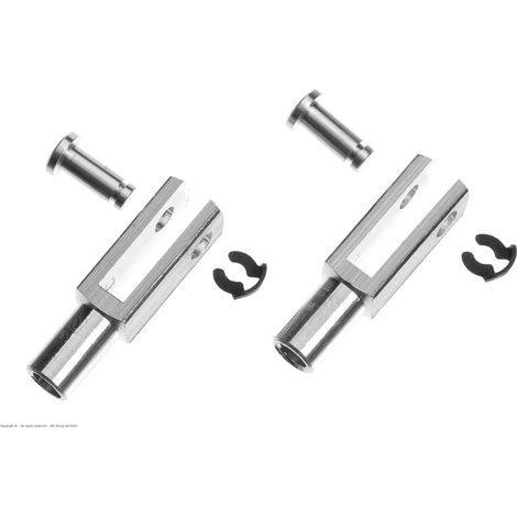 Revtec - Aluminium Clevis - Heavy Duty - M3 - 2 pcs