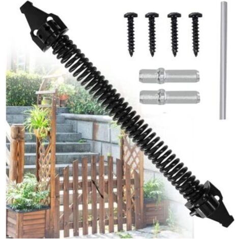 Verstellbare Zugfedern – Automatische Türschließer – Türfedern – Türschließer – Mit 4 Schrauben – Für Garten-, Innen- und Außentüren – Holztüren und Zäune