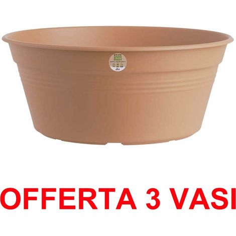 OFFERTA 3 VASO PER BULBI GREEN BASICS BOWL 27CM MILD TERRA ELHO