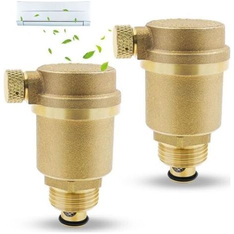 Set of 2 DN15 Brass Automatic Drain Valve for Solar Water Heater Pressure Relief (1/5)