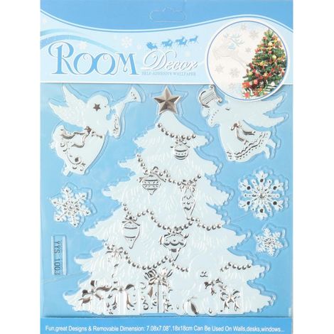 Adesivi per finestre a forma di albero di Natale (1/2)