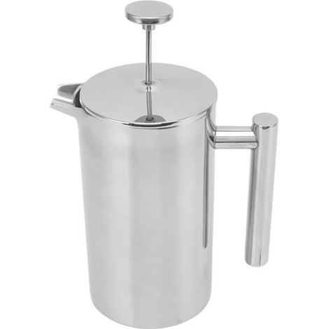 Cafetière à piston - SONEW - Acier inoxydable 304 - Résistance à la chaleur - Compatible lave-vaisselle - 1,2L (1/4)
