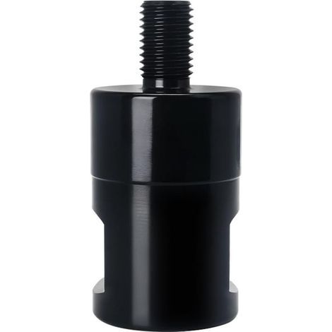 Adaptateur de filetage métallique 1-1/4" vers M16, design grossier à fin, pour perceuse à eau, installation facile, noir (1/5)