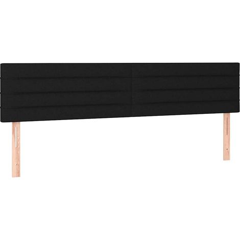 Maison Exclusive - Cabeceros tela negro 180x5x78/88 cm (1/5)
