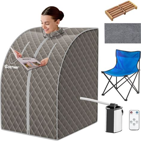 3L Portable Steam Sauna Spa Room Full Body Slimming Detox Therapy Tent Indoor (1/5)