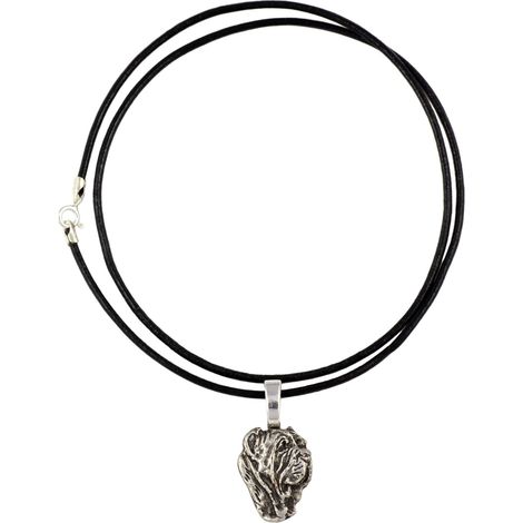 Mâtin napolitain, Mastino napoletano II - collier pour chien, pendentif plaqué argent pour les amoureux des chiens, bijou discret signé Art-Dog (1/5)