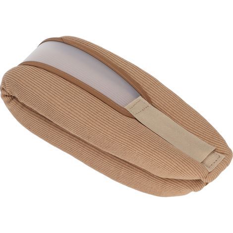 Coussin cervical ergonomique en mousse mémoire pour nuque, avec sangle ajustable pour voyage et literie - Marron (1/5)