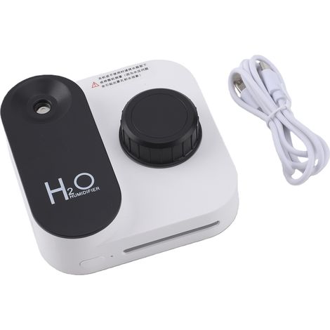 Humidificateur portable sans fil rechargeable avec brumisateur, veilleuse et minuteur, blanc, pour bureau ou table de chevet (1/5)