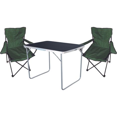 3-tlg Campingsessel grün + Campingtisch-MMC330871B+2xMPO2432 (1/4)