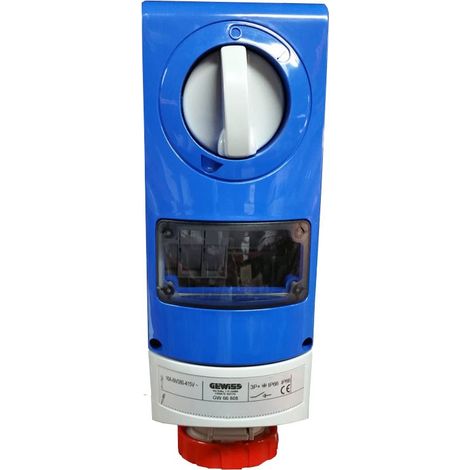 PRISE BL.IP66 S.F.3P+T 16A 400V 6H CBF GEWISS GW66808 (1/2)