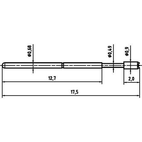 PTR 1007-C-0.7N-AU-0.9C Puntale di misura (1/3)