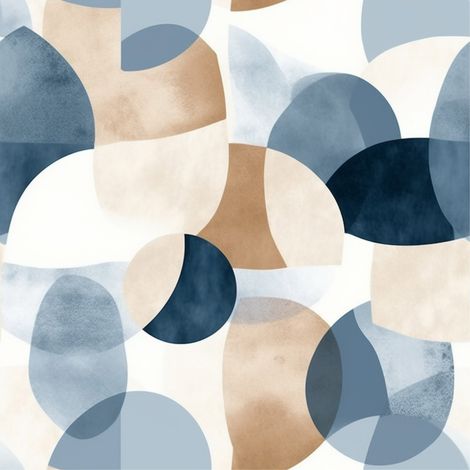 Papier peint panoramique - Moderne - 130 cm x 130 cm (1/2)