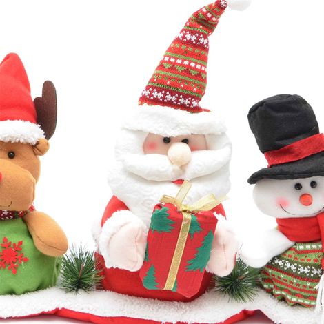 3 Teddy Set Christmas Animatic Party Decoration (1/4)