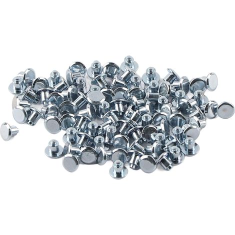 Pointe De Pneus 6.5,Blue Tire Studs Carbide For Ice,Vis De Pneu,100Pcs 6.5Mm/0.26"Vis De Goujon De Pneu De Roue Pointes De Pneu De Neige Pour Moto Voiture Vtt Chaussures Argent (1/5)