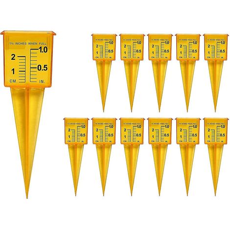 [KK] Compteur d'arrosage (lot de 12) Compatible avec les outils de mesure d'eau pour pelouse et jardin à large ouverture-AquaForge (1/5)