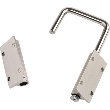 Verstellbarer Türriegel aus Aluminiumlegierung ohne Bohren (silber) (1/5)