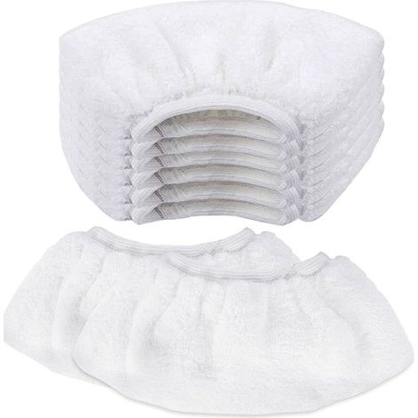8 PCS Nettoyage à la Vapeur en Microfibre Lingette Balai Vapeur karcher Bonnette Microfibre Chiffon pour Buse à Main Universel Serpillière Remplacement pour Nettoyeur Vapeur SC1 SC2 SC3 SC4 SC5 (1/5)