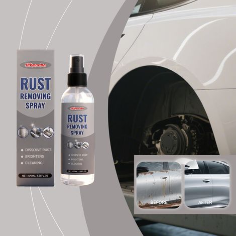Hikmario Auto-Rostentferner-Spray - 100 ml (Auto-Metallaufhellungs- und Poliermittel für die Heim-Autopflege und Rostentfernung) -- BIEMMEDUE (1/5)