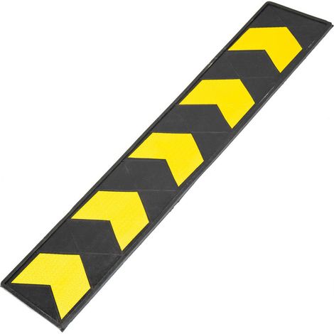 Protezione catarifrangente di gomma dura per muri - giallo nero (1/5)