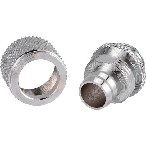 Raccord Double Contact G1/4 pour Tubes 9.5/12.7mm, Tête Plate Barbelure Refroidissement PC
