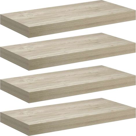 Maison Exclusive - Schwebende Wandregale 4 Stk. Eichefarben 50x23 (1/5)