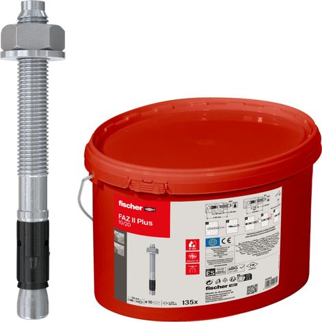 Fischer Bolzenanker FAZ II Plus 10/20 im Eimer (135 St) - 568858 (1/5)