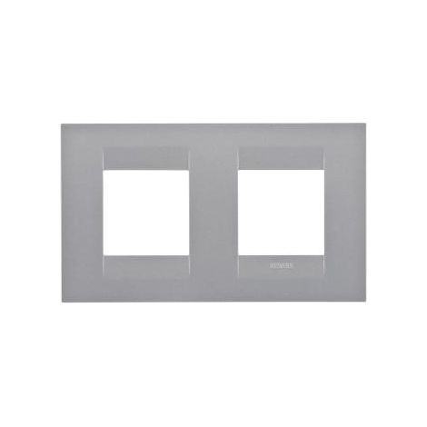 PLAQUE GEO INT. 2+2P H TITANE GEWISS GW16423VT