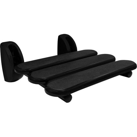 Sapho Ridder - Asiento de ducha Handicap, abatible, negro A140110 (1/5)