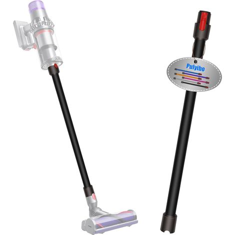 Verlängerungsrohr für Dyson V15 V11 V10 V8 V7 Staubsauger, Rohr für Dyson Ersatz Teleskoprohr Schnellspanner Verlängerungsstange, Staubsaugerrohr Zubehör 73cm（Schwarz）