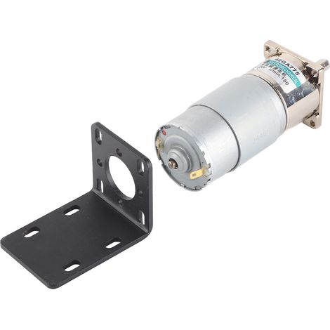 Moteur à Courant Continu 24V XD42GA755 150tr/min, Petit Moteur Lent, Aimant Permanent avec Support, Contrôle Sens Horaire/Antihoraire (1/5)