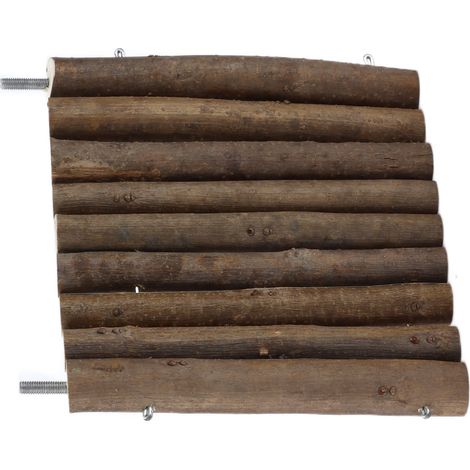 Plateforme en bois sécurisée pour hamsters, perruches, hamsters et lapins (15 cm) (1/5)