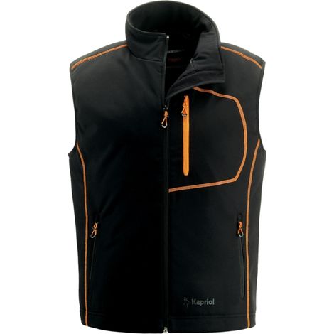 gilet da lavoro kapriol "dynamic" nero/arancione tg m (1/3)