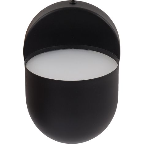 Applique murale LED d'intérieur, tactile et à intensité variable, orientable à 350°, noire, idéale pour le salon ou la table de chevet (85-265 V). (1/5)