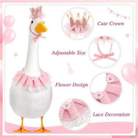 Costume Pour Oie De Décoration - Ensemble De Vêtements Festifs Pour Oie De 58 Cm - Pour Décor De Porche Extérieur Ou Jardin - Lot De 1 (1/4)