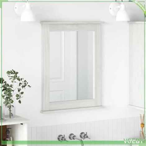 4019126 Miroir VIGO Blanc antique 55,5 x 5 x 70 cm Bois de pin massif (1/5)