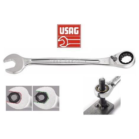 USAG CHIAVE COMBINATA CON CRICCHETTO USAG 285KA DIAMETRO 15MM - U02856015