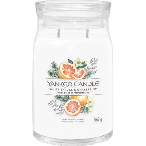 Abete bianco e pompelmo - Yankee Candle Signature - Candela profumata grande (1/2)