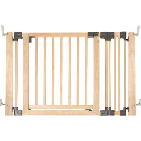 Safetots Wooden Multi Panel Room Divider, up to 116cm, Natural Wood, 76cm Tall, Flexible Room Divider for Baby and Toddler