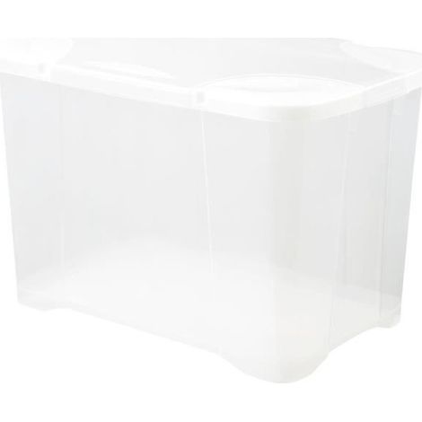 Les Tendances – Coffre de rangement Clip'box VG 60 – 60 litres – Dimensions 60 x 40 x 40 cm – Couleur naturelle pour rangement esthétique (1/4)