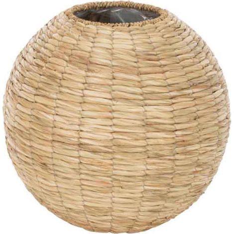 Vase Boule Design en Paille "Yumi" 35cm Naturel (1/2)