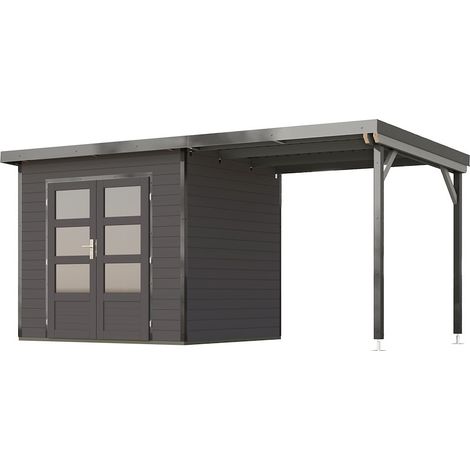 GH Pluto 2 B tgrau 244x204x230 m.Anbau 233cm graualuminium