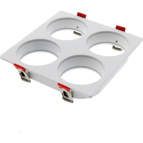 IluminaShop - Aro de Empotrar Blanco Para 4 Modulos 10W Serie Cobfix (1/3)