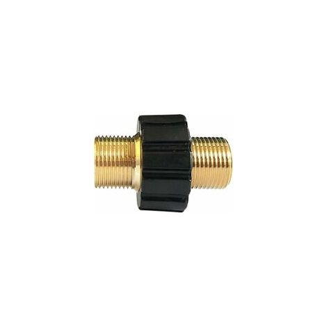 Connettore rapido per tubo flessibile – Adattatore M22 x 1,5 mm per idropulitrici – Compatibile con Karcher HD – Rame diametro 14 mm – Crezuo