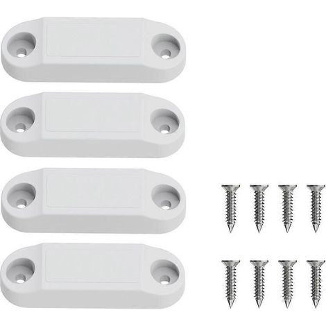 Loquet magnétique pour porte de rangement de camping-car, support magnétique pour porte de camping-car afin de maintenir la porte ouverte, loquet de porte de rangement pour camping-car, remorque, blan (1/4)